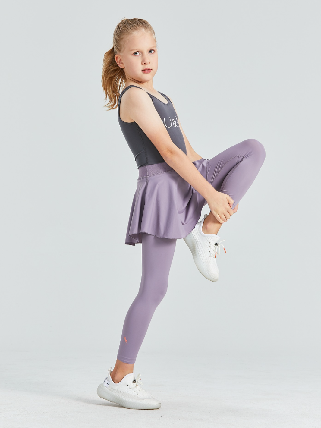 2 In 1 Ballet Skirt Legging Summer Set
