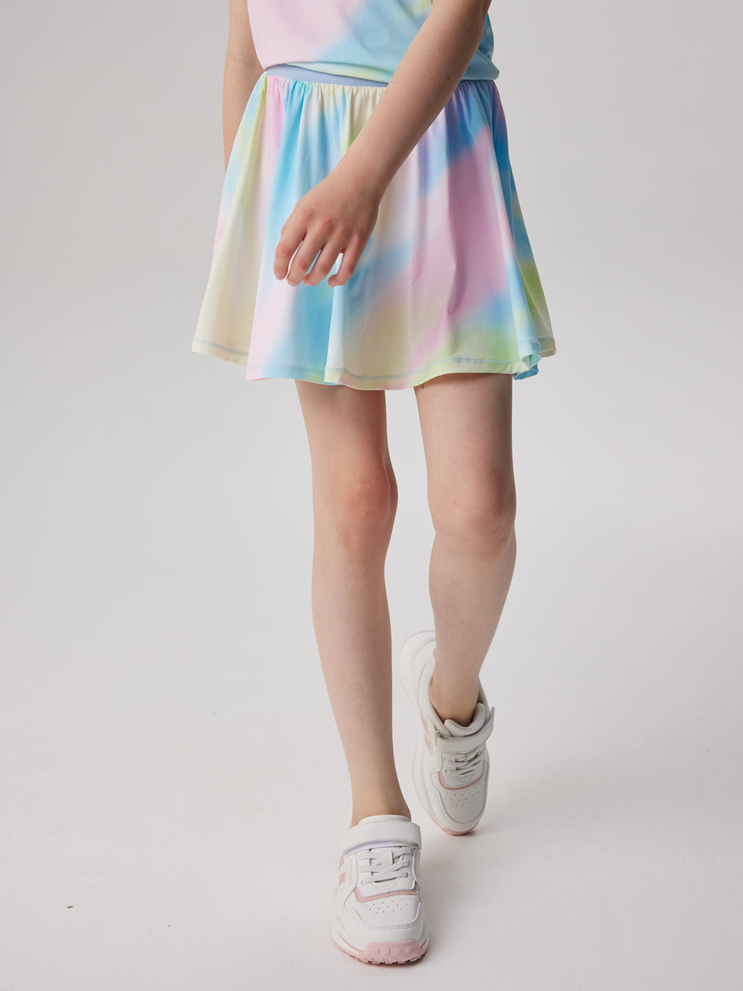 Soft Pattern Pleated Skirt